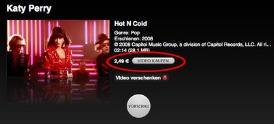 12 Tage Geschenke - iTunes Katy Perry